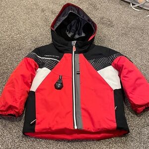 EUC Obermeyer Ski Jacket- kids size 3 - black and red hood